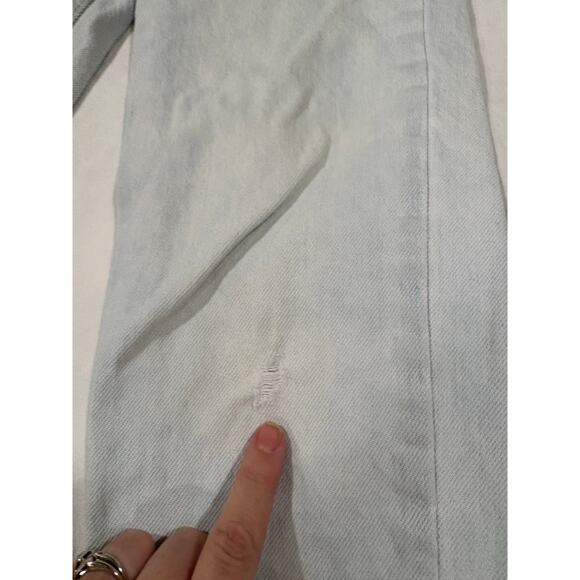 Vintage 90s 550 Levi’s Light Wash Denim Straight Leg Jeans Kids Size 9 Slim - Picture 8 of 13